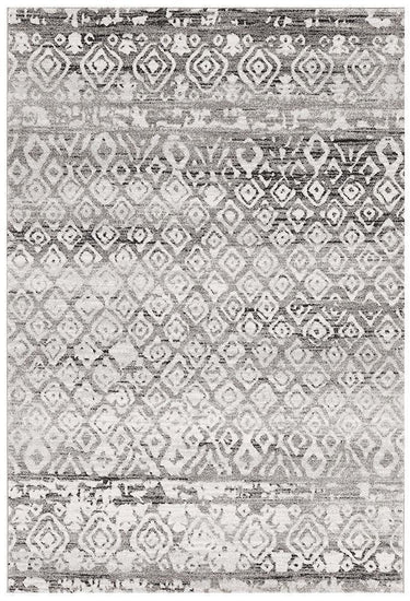 Zeeka Dark Grey Tribal Rug